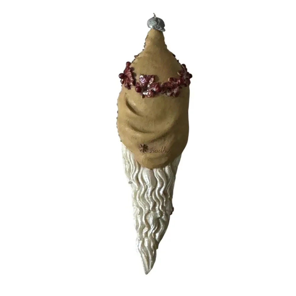 Christopher Radko Christmas Holiday Ornament Santa ‘Cicle Woodland Winds Cottage